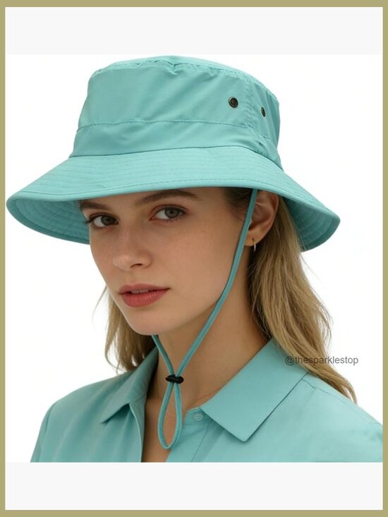 Lightweight Safari Sun Hat with Strap Quick Dry UPF50+ main image 4
